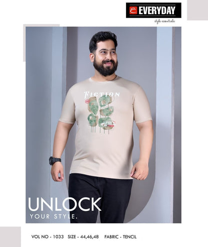 Vol 1033 Everyday Tencil Lycra Mens Tshirts Supplier Gujarat