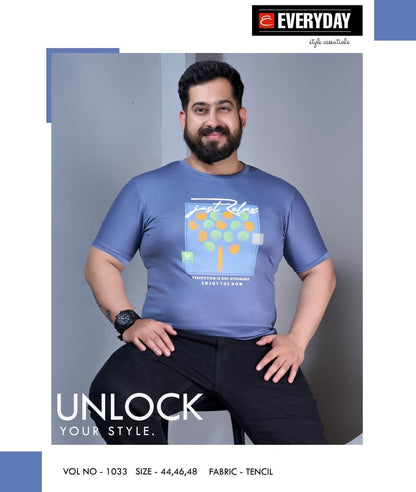Vol 1033 Everyday Tencil Lycra Mens Tshirts Supplier Gujarat