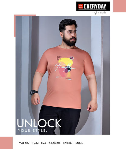 Vol 1033 Everyday Tencil Lycra Mens Tshirts Supplier Gujarat