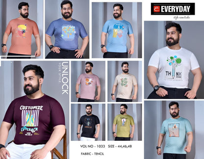 Vol 1033 Everyday Tencil Lycra Mens Tshirts Supplier Gujarat