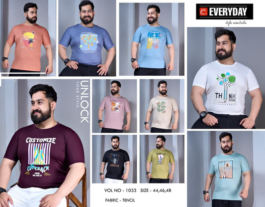 Vol 1033 Everyday Tencil Lycra Mens Tshirts Supplier Gujarat