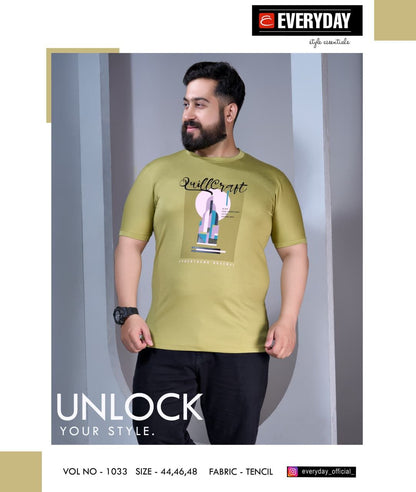 Vol 1033 Everyday Tencil Lycra Mens Tshirts Supplier Gujarat