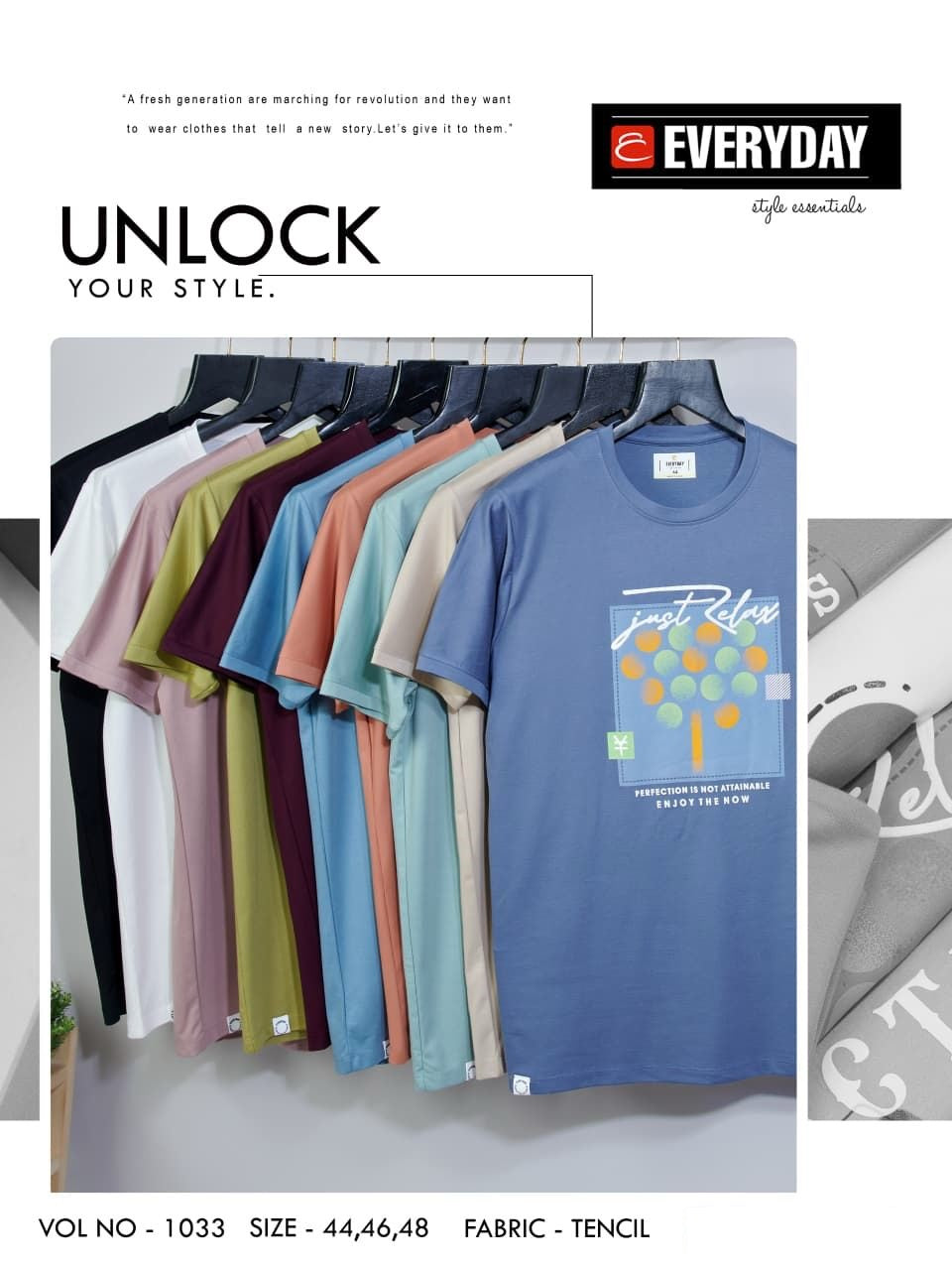 Vol 1033 Everyday Tencil Lycra Mens Tshirts Supplier Gujarat