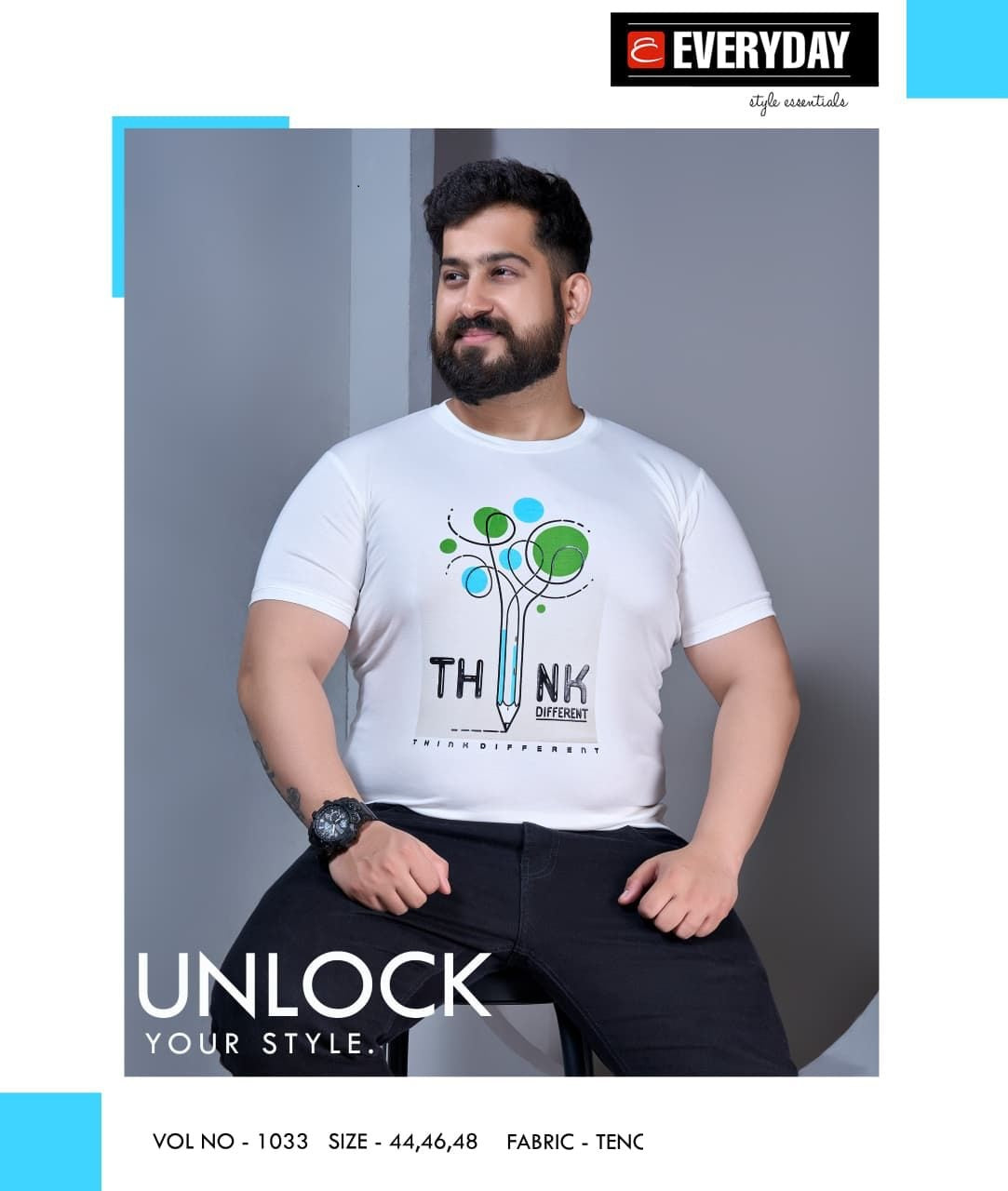 Vol 1033 Everyday Tencil Lycra Mens Tshirts Supplier Gujarat