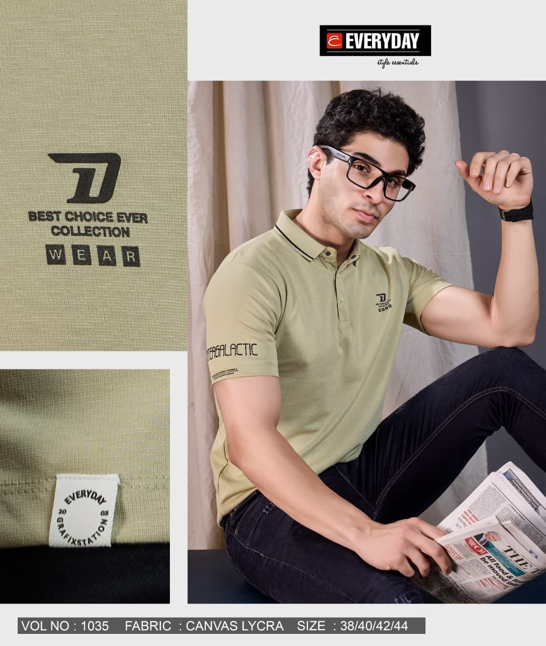 Vol 1035 Everyday Canvas Mens Tshirts Wholesale Rate