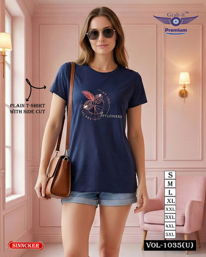 Vol 1035 U Grab It Sinker Women Tshirt Exporter Ahmedabad