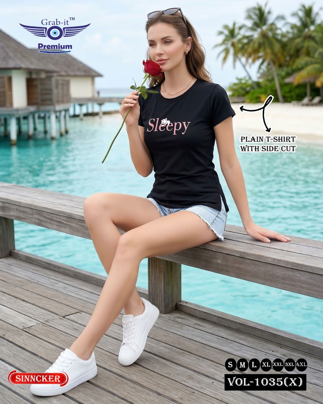 Vol 1035 X Grab It Sinker Women Tshirt Supplier India