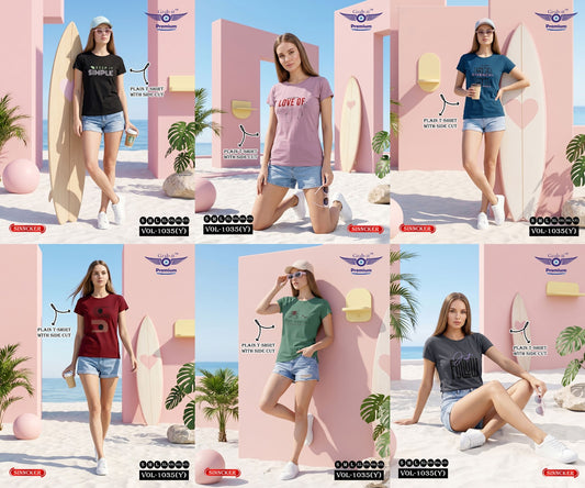 Vol 1035 Y Grab It Sinker Women Tshirt Wholesale Price