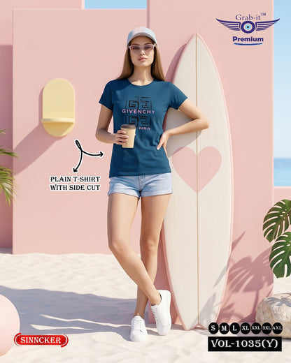 Vol 1035 Y Grab It Sinker Women Tshirt Wholesale Price