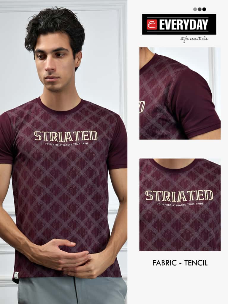Vol 1037 Everyday Tencil Lycra Mens Tshirts Exporter Ahmedabad