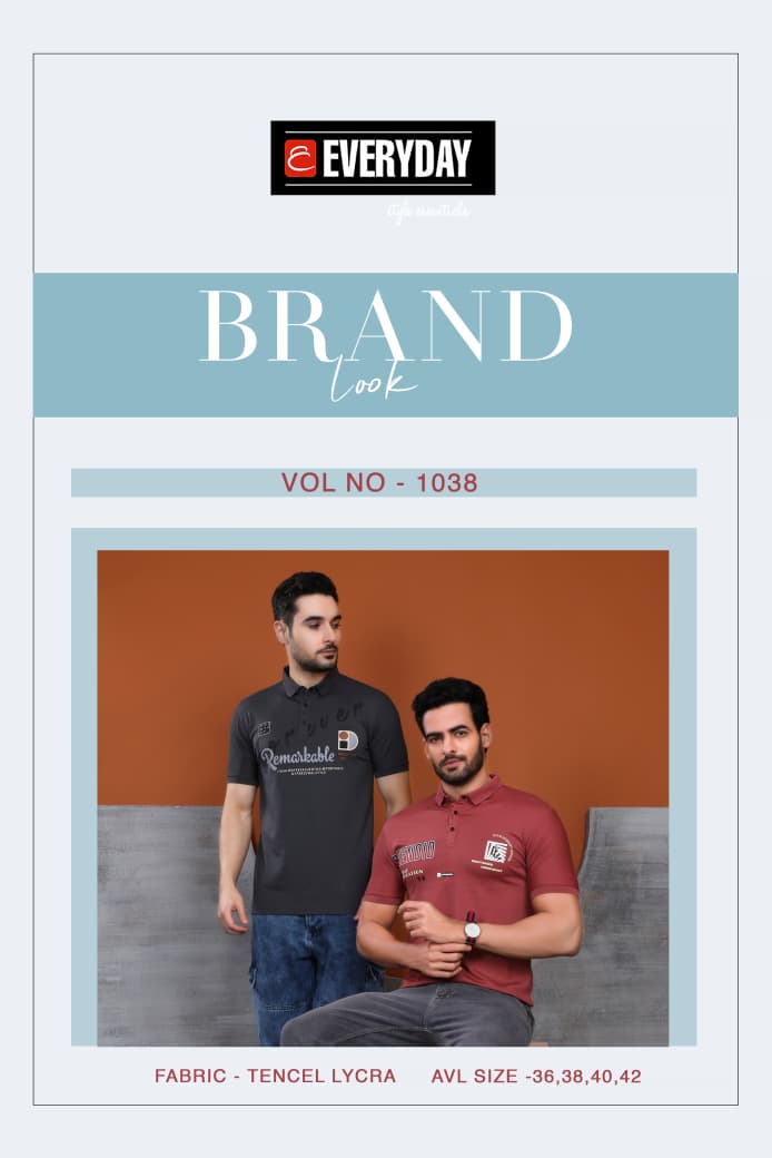 Vol 1038 Everyday Tencil Lycra Mens Tshirts Exporter India
