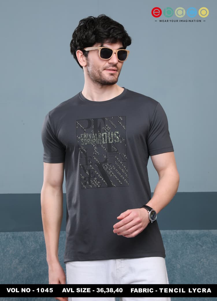 Vol 1045 Ebaco Tencel Lycra Mens Tshirts Wholesaler Gujarat