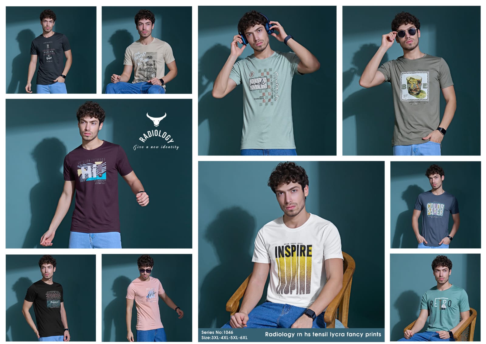 Vol 1046 Radiology Tencil Lycra Mens Tshirts Supplier India