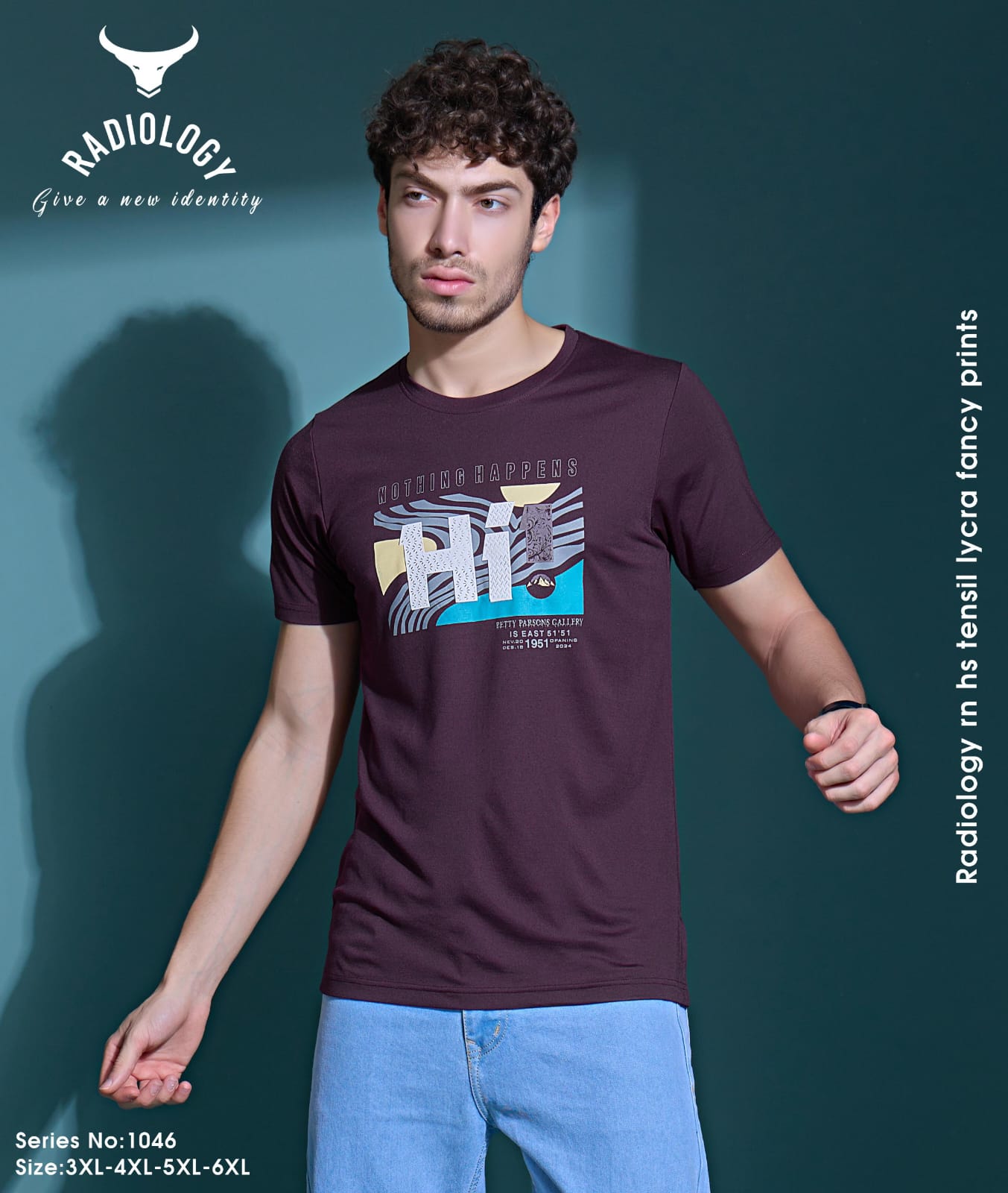 Vol 1046 Radiology Tencil Lycra Mens Tshirts Supplier India
