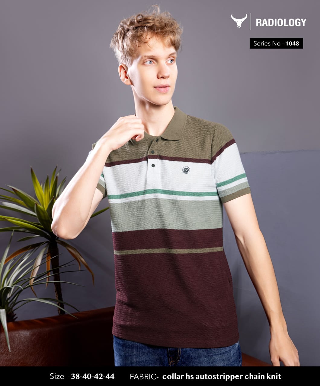 Vol 1048 Radiology Auto Stripes Mens Tshirts Wholesale Price