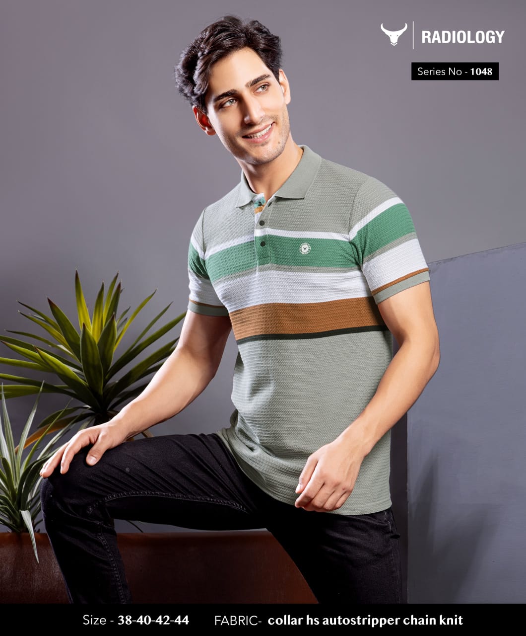 Vol 1048 Radiology Auto Stripes Mens Tshirts Wholesale Price