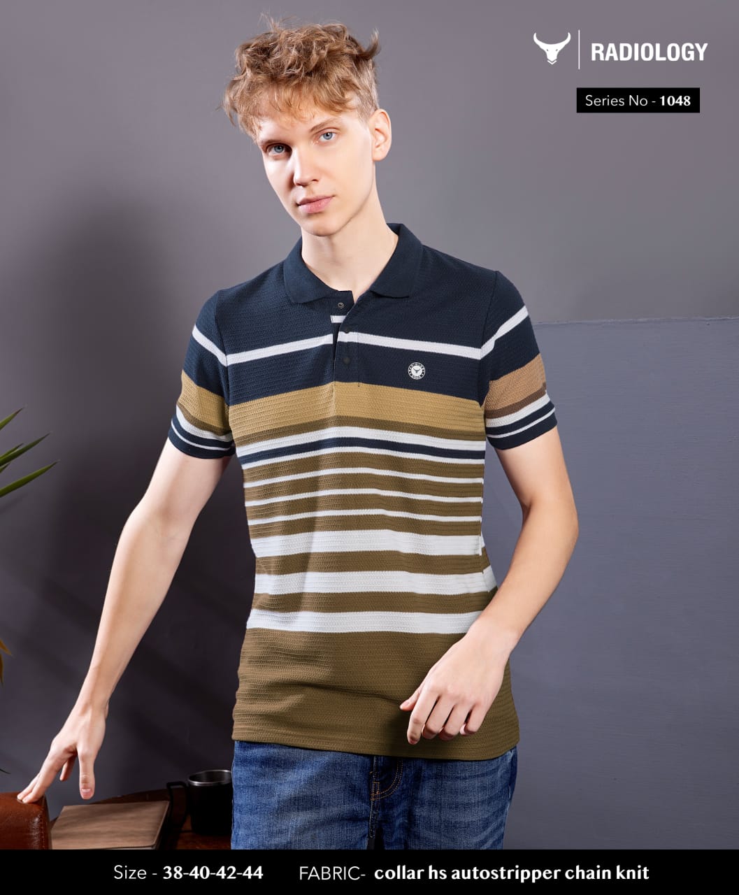 Vol 1048 Radiology Auto Stripes Mens Tshirts Wholesale Price