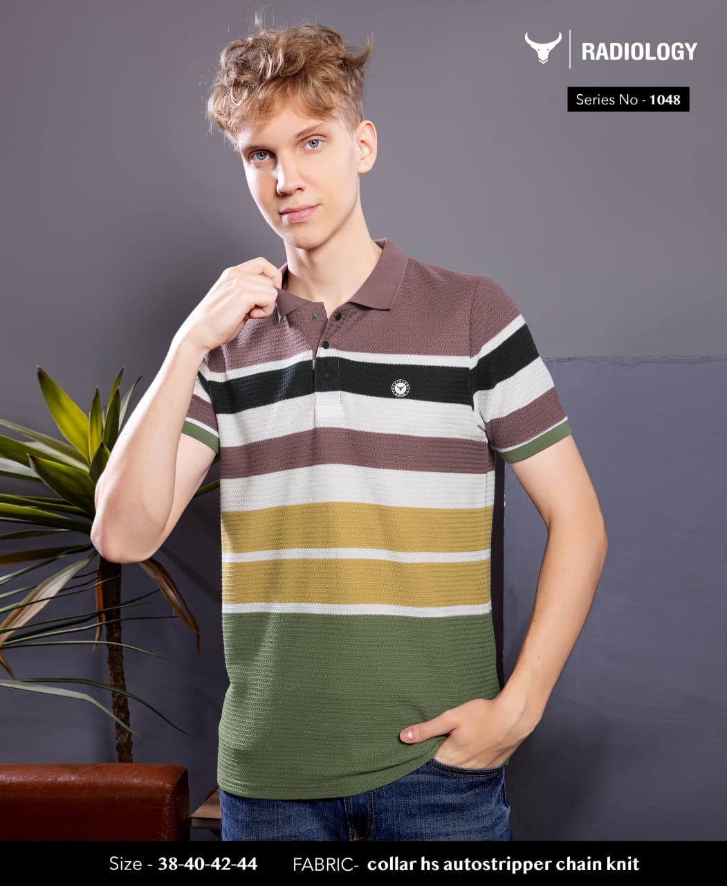 Vol 1048 Radiology Auto Stripes Mens Tshirts Wholesale Price