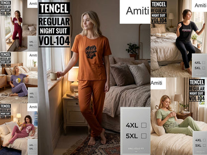 Vol 104 Amiti Tencil Pyjama Night Suits Supplier