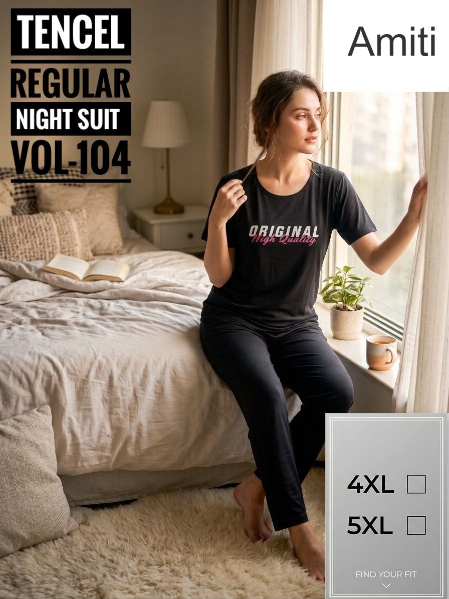 Vol 104 Amiti Tencil Pyjama Night Suits Supplier