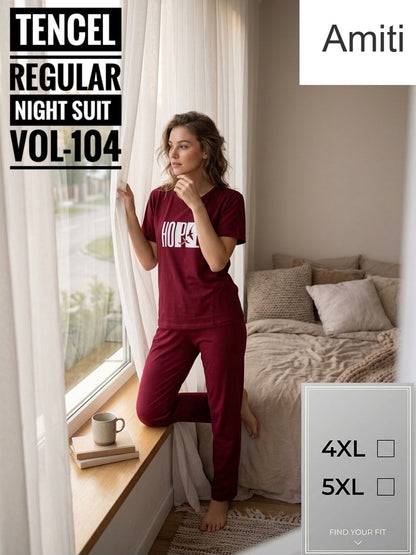 Vol 104 Amiti Tencil Pyjama Night Suits Supplier