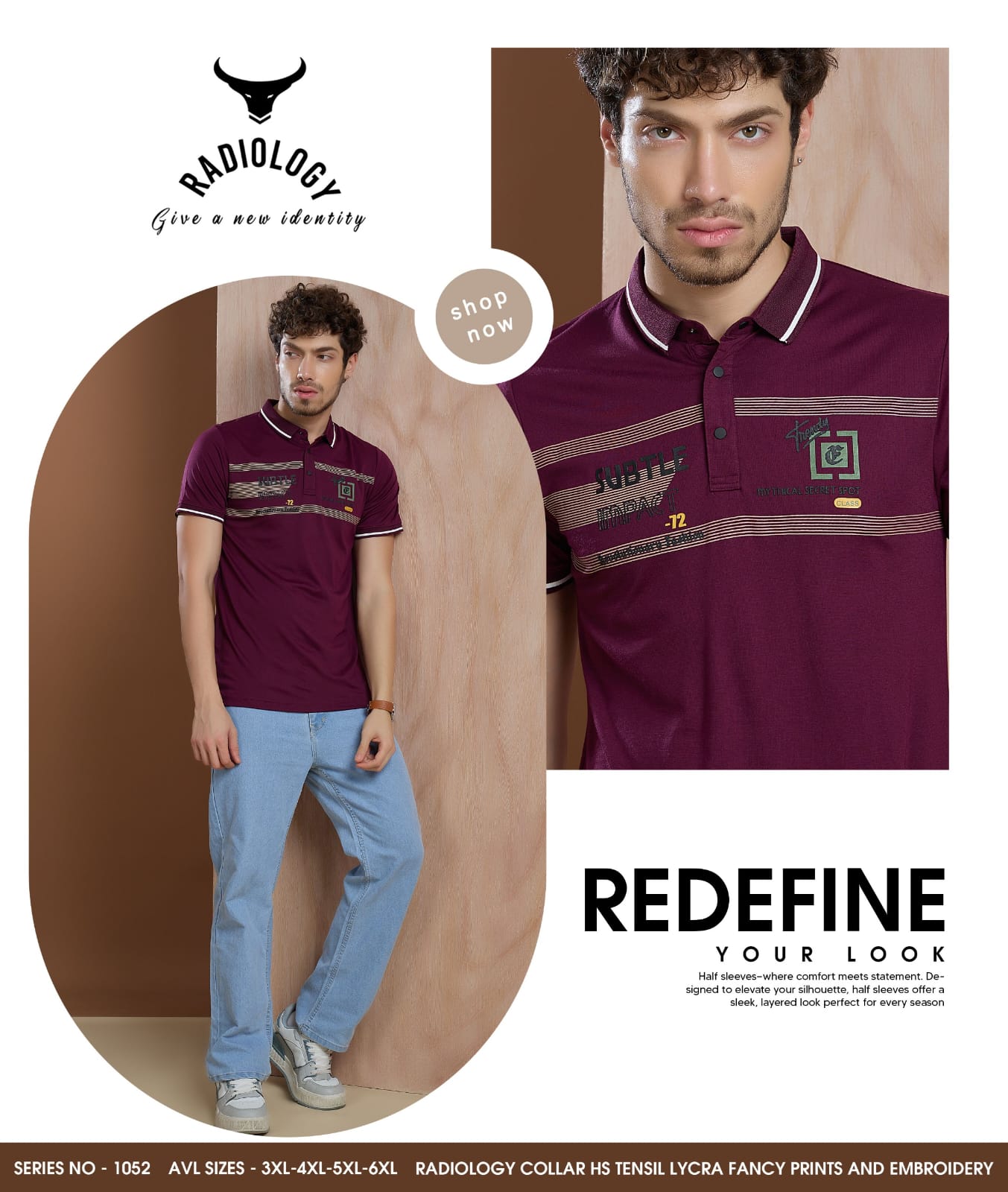 Vol 1052 Radiology Tencil Lycra Mens Tshirts Wholesaler India