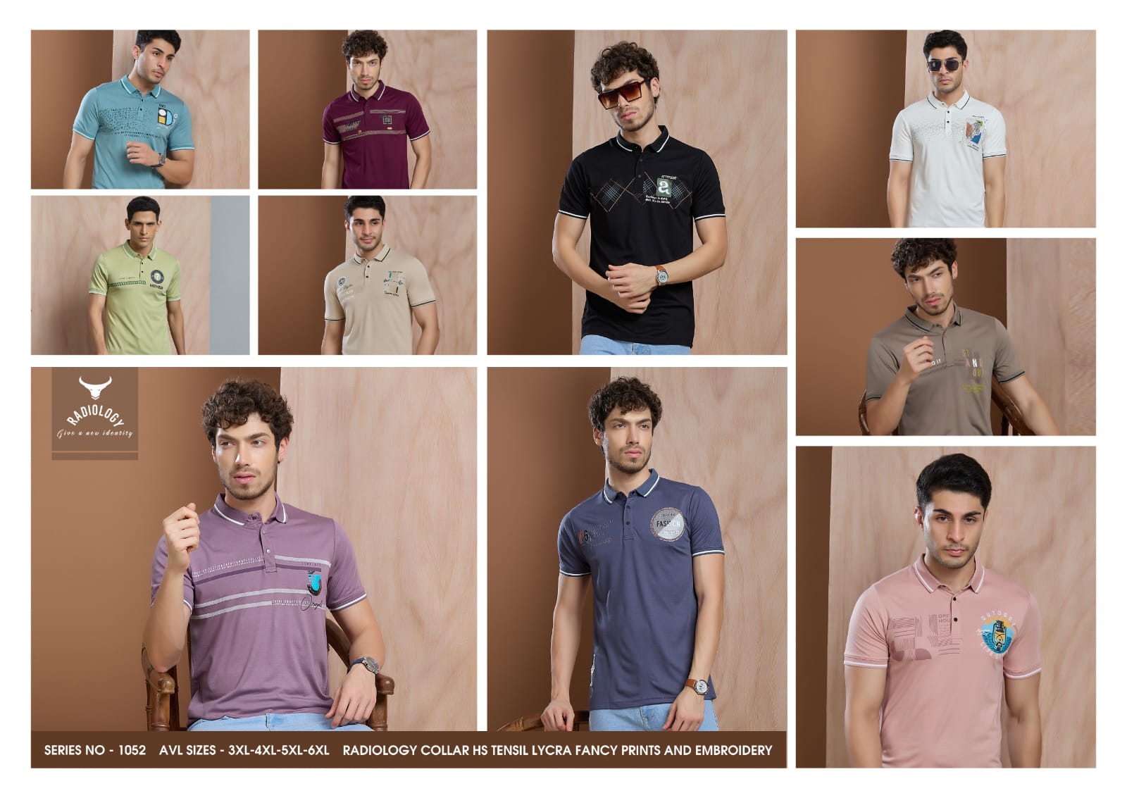 Vol 1052 Radiology Tencil Lycra Mens Tshirts Wholesaler India