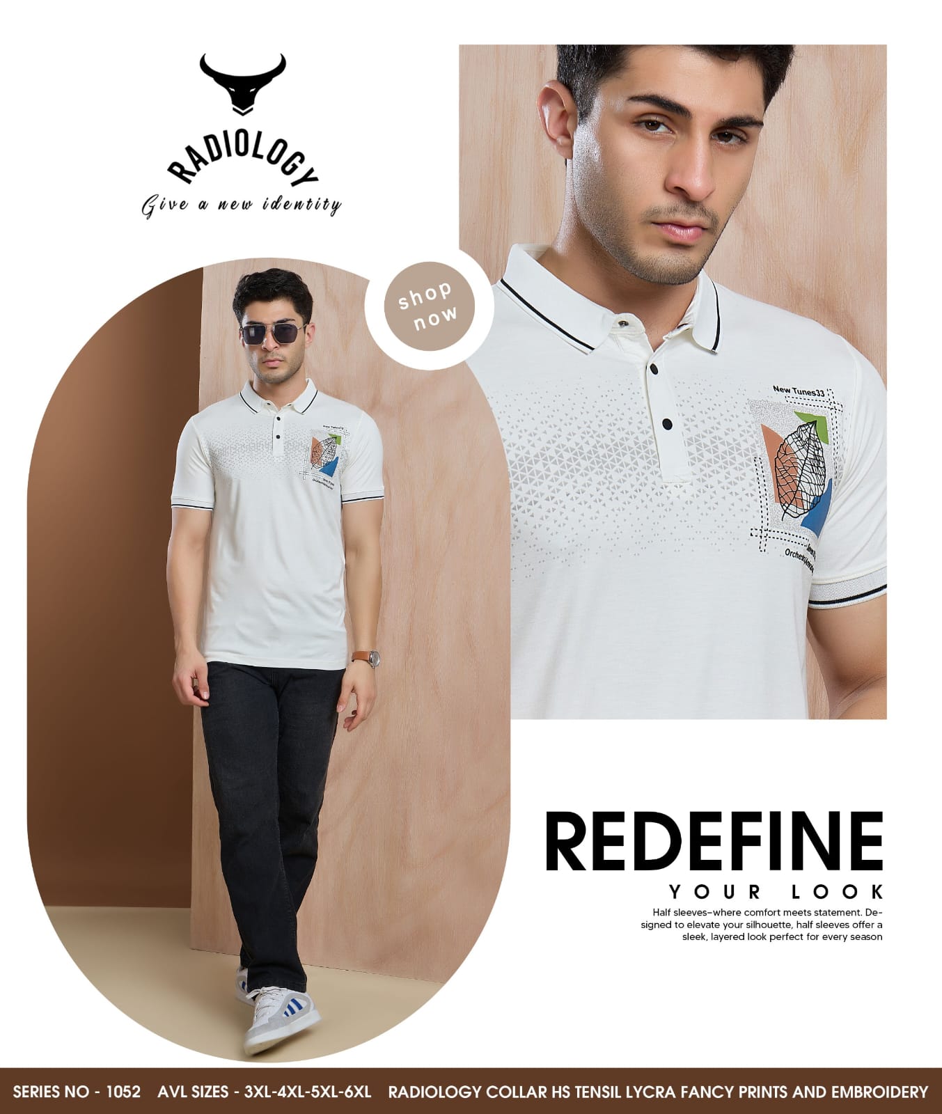 Vol 1052 Radiology Tencil Lycra Mens Tshirts Wholesaler India