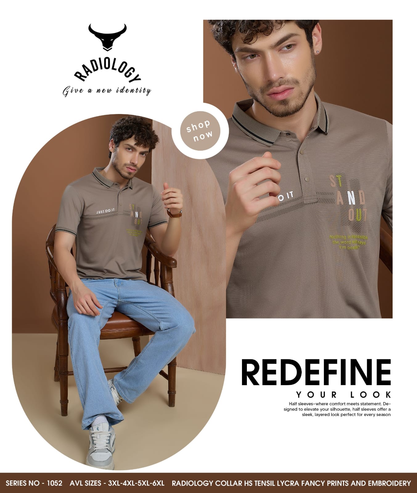 Vol 1052 Radiology Tencil Lycra Mens Tshirts Wholesaler India