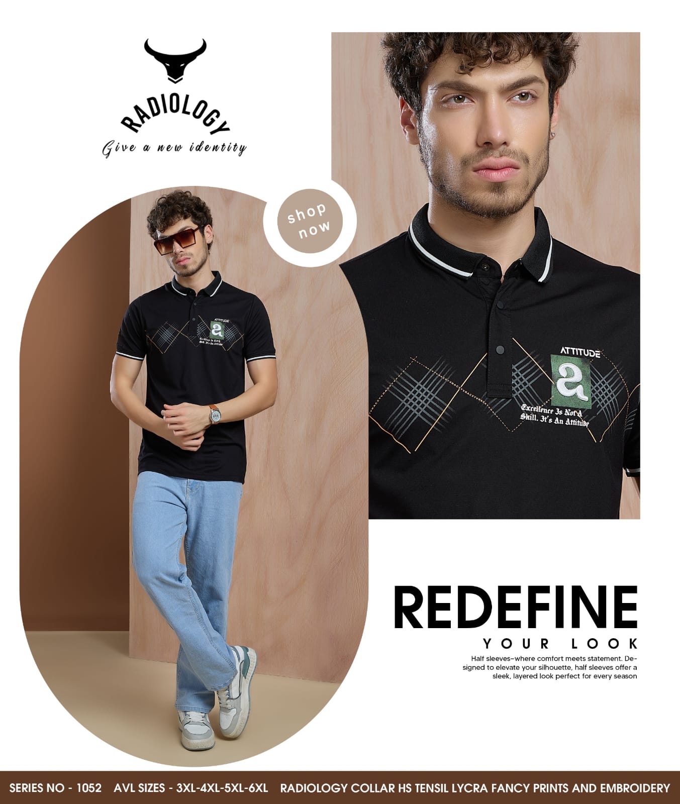 Vol 1052 Radiology Tencil Lycra Mens Tshirts Wholesaler India