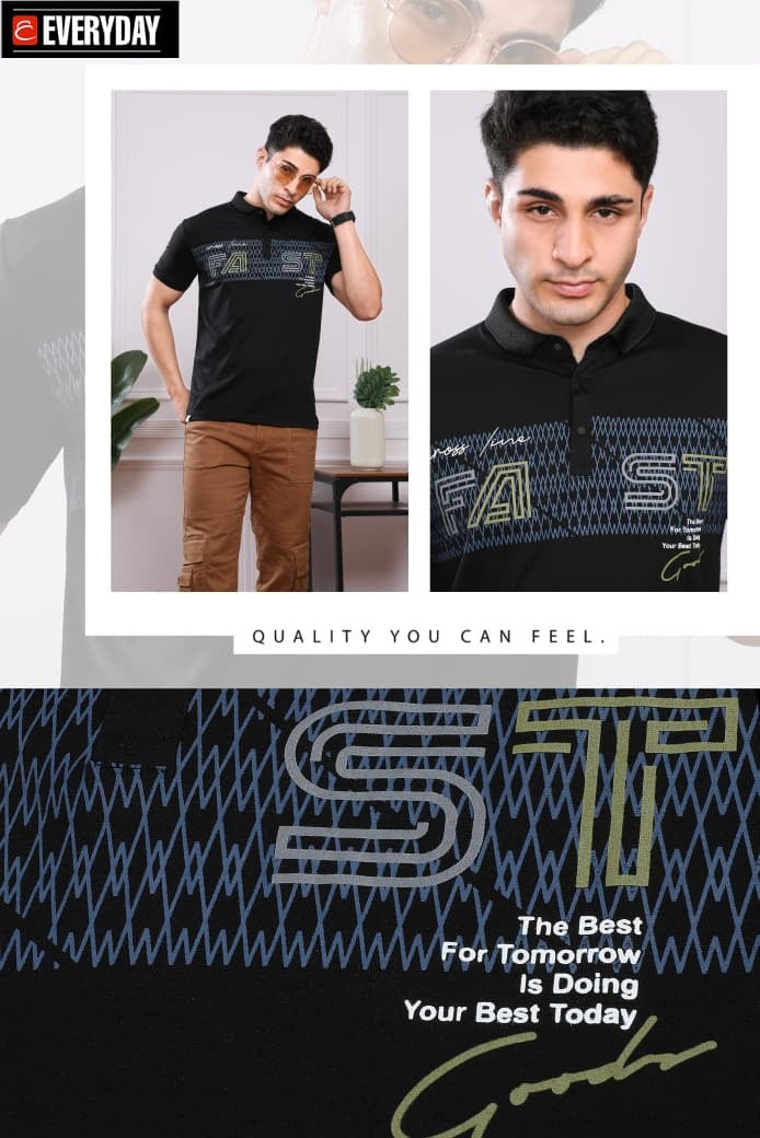 Vol 1058 Everyday Tencil Lycra Mens Tshirts Wholesaler