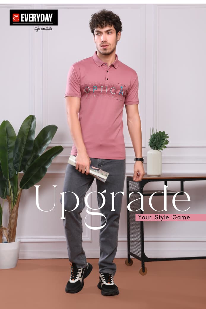 Vol 1058 Everyday Tencil Lycra Mens Tshirts Wholesaler