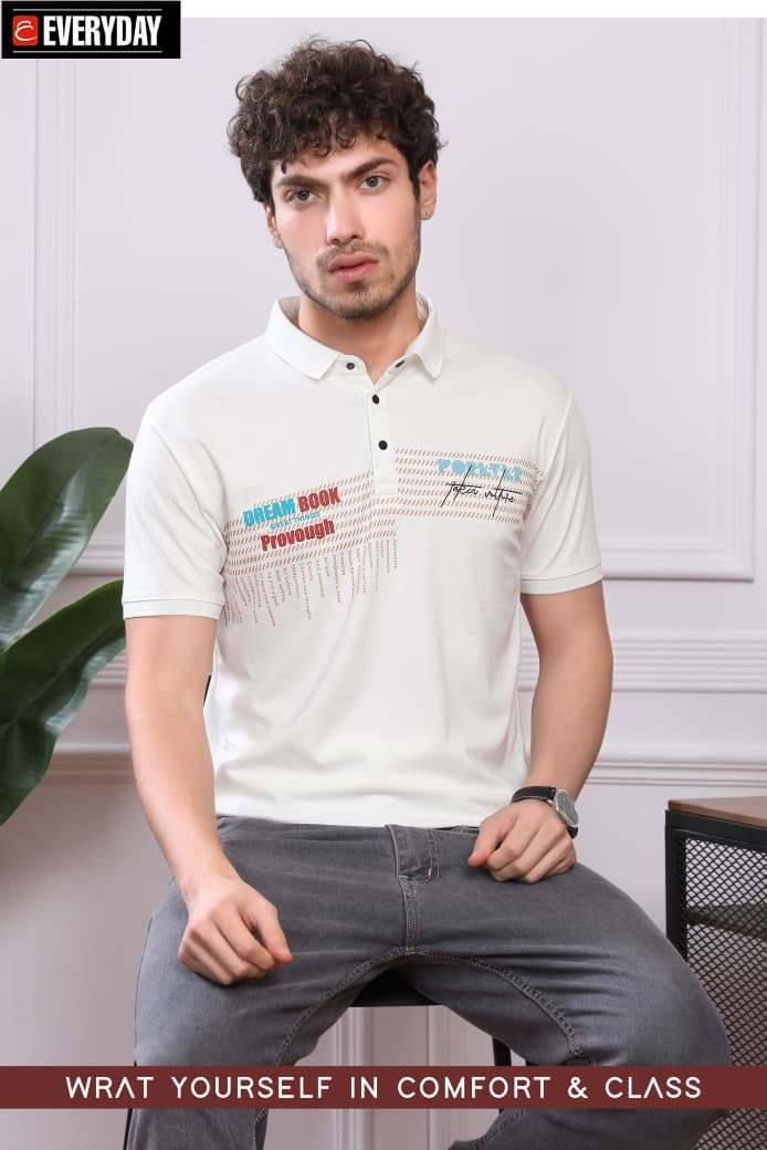 Vol 1058 Everyday Tencil Lycra Mens Tshirts Wholesaler