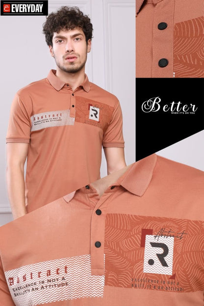 Vol 1058 Everyday Tencil Lycra Mens Tshirts Wholesaler