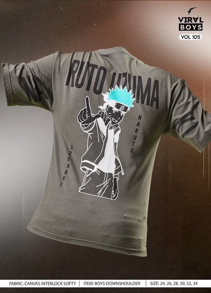 Vol 105 Viral Canvas Interlock Boys Tshirt Wholesale Price