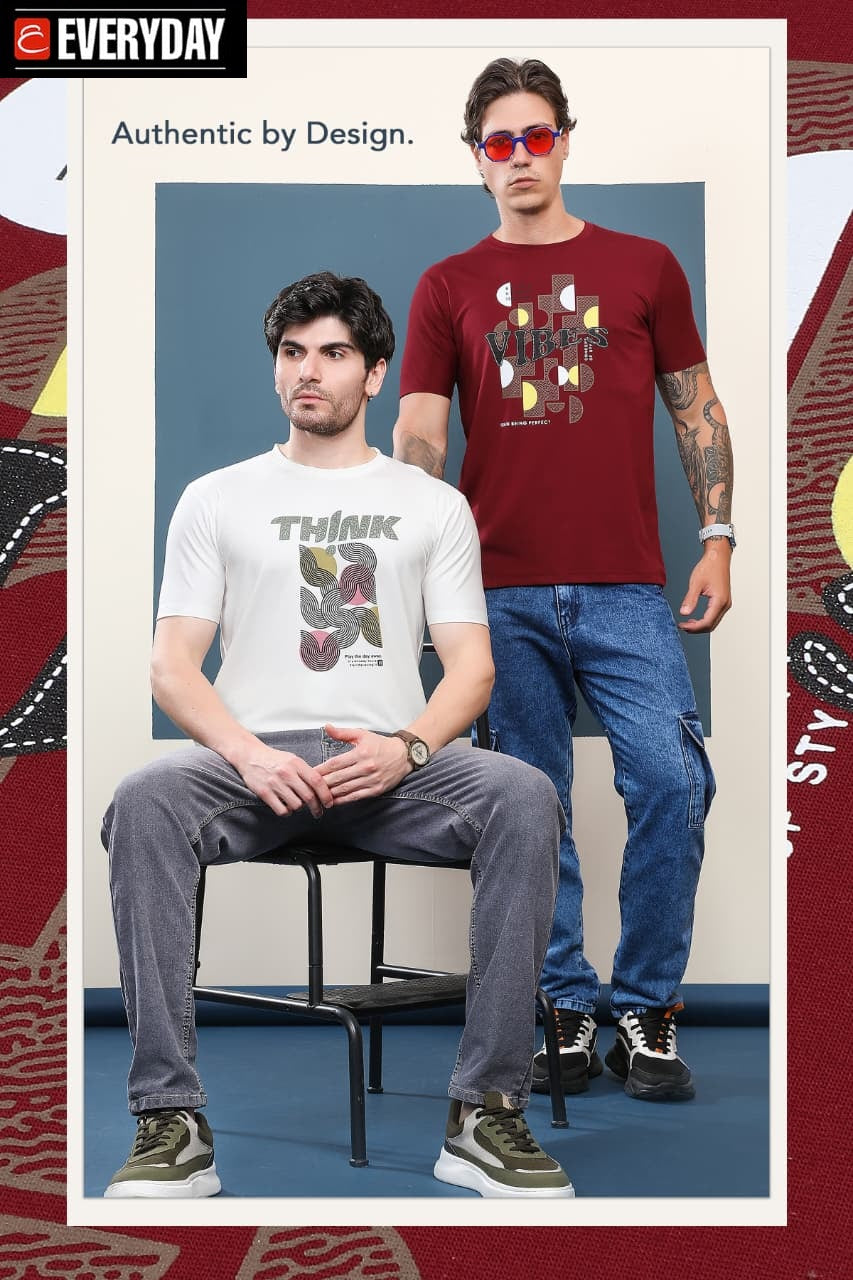 Vol 1063 Everyday Tencil Lycra Mens Tshirts Supplier Gujarat