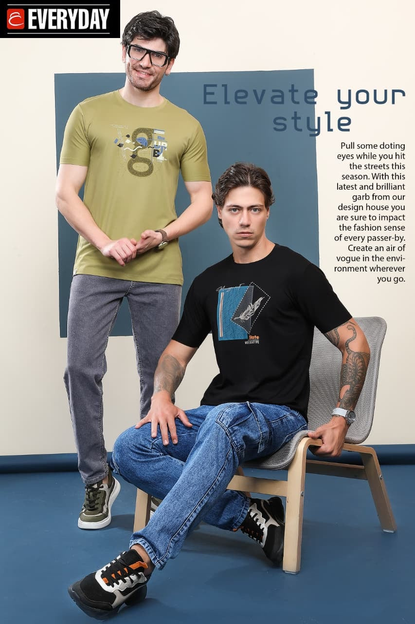 Vol 1063 Everyday Tencil Lycra Mens Tshirts Supplier Gujarat