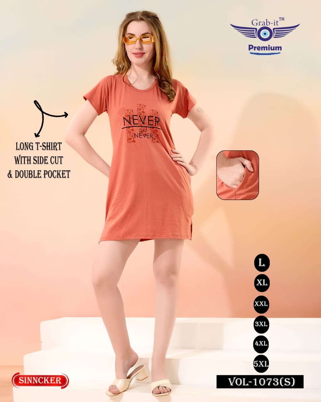 Vol 1073 S Grab It Women Long Tshirt Supplier India