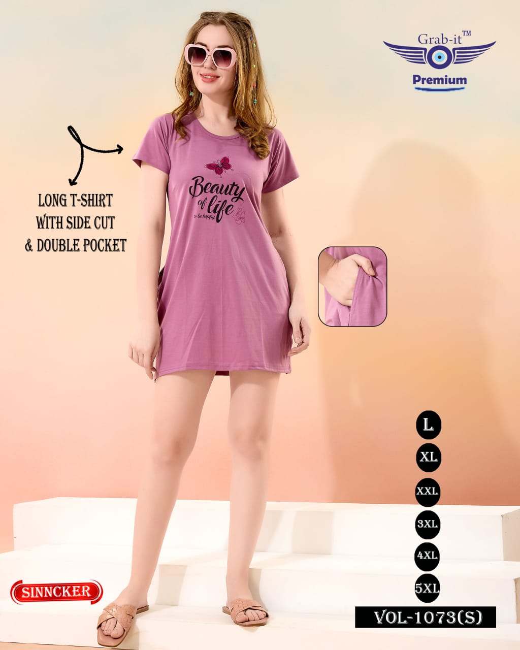 Vol 1073 S Grab It Women Long Tshirt Supplier India