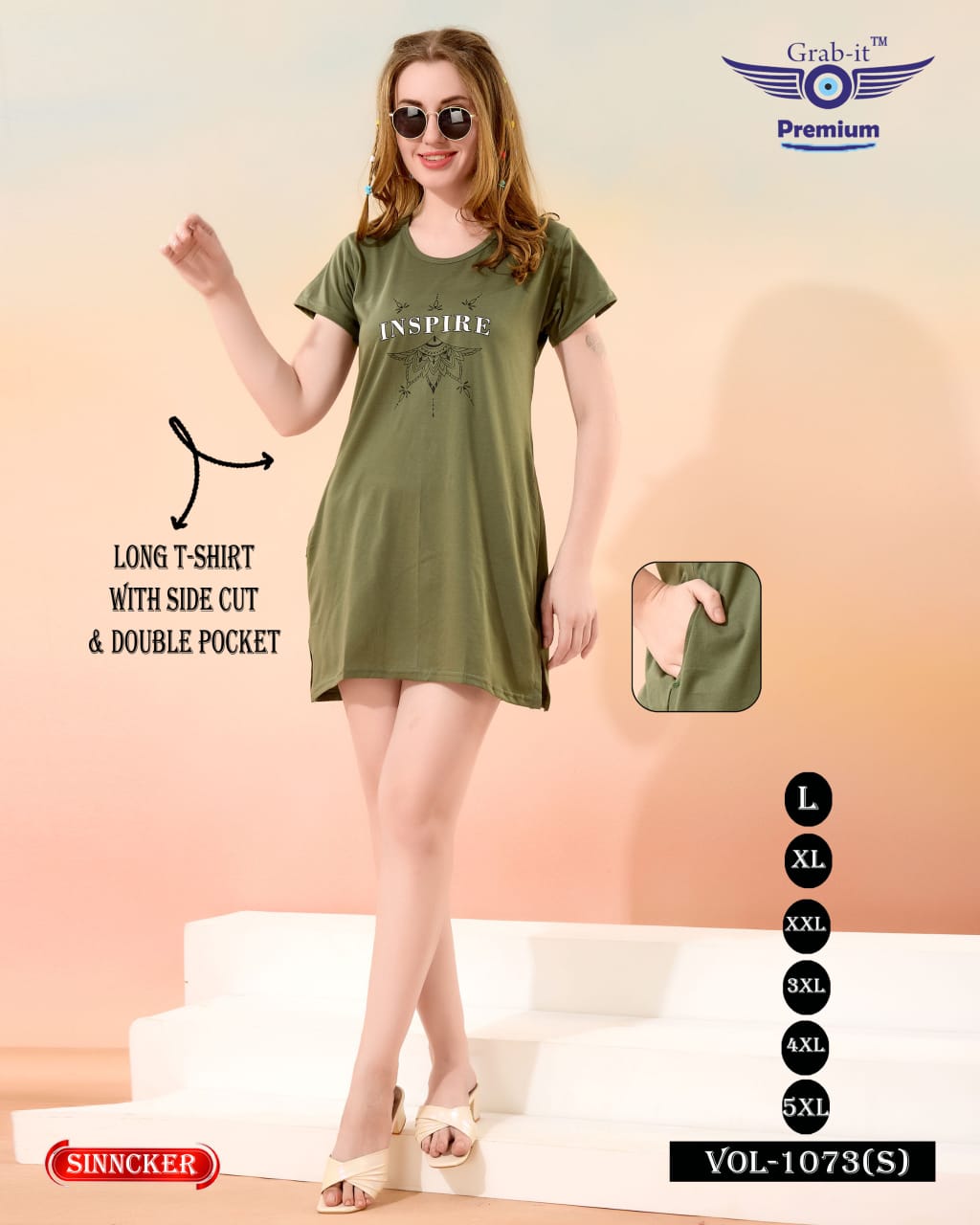 Vol 1073 S Grab It Women Long Tshirt Supplier India