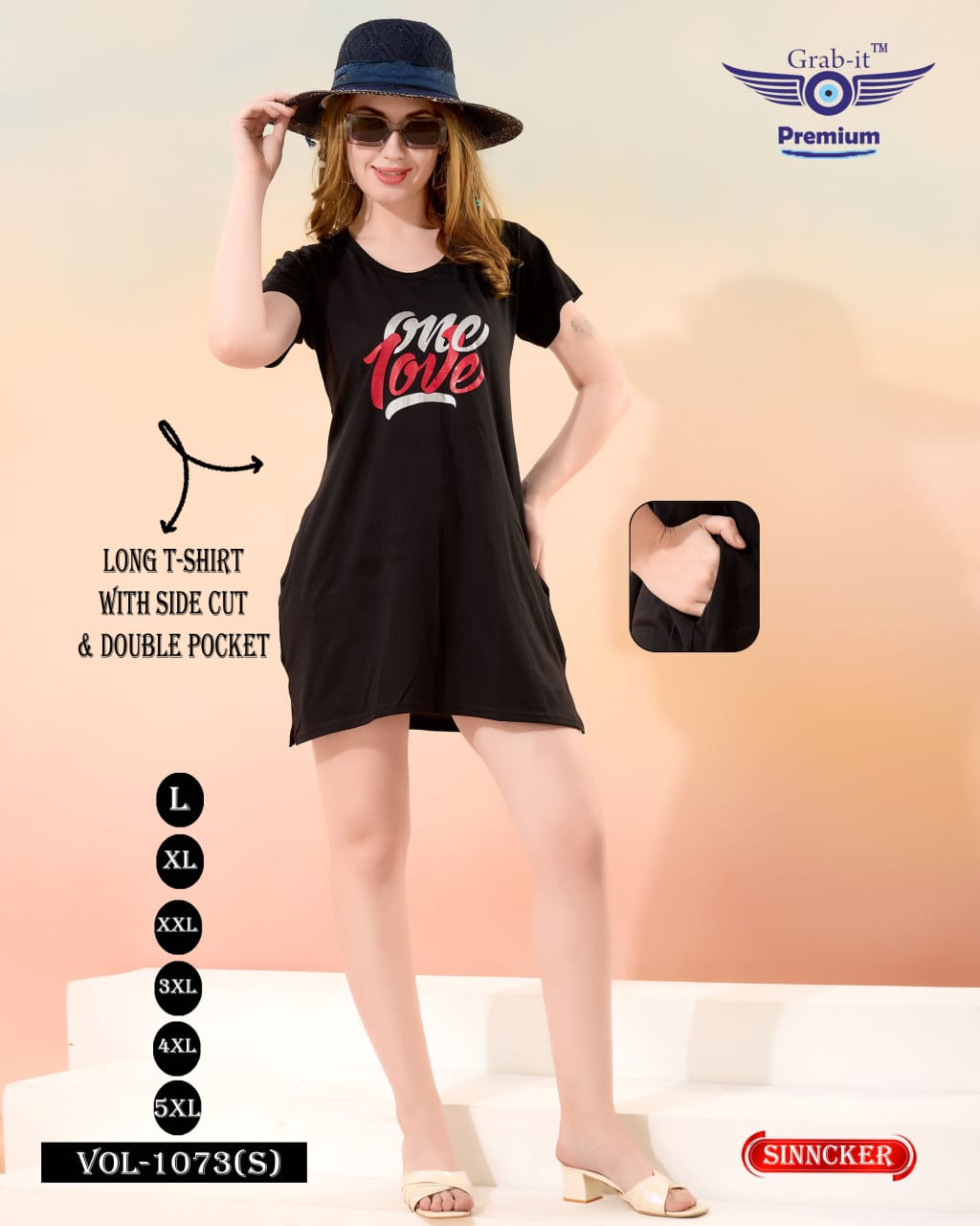 Vol 1073 S Grab It Women Long Tshirt Supplier India