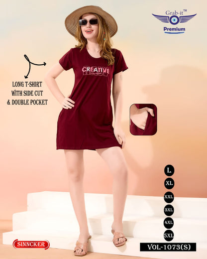 Vol 1073 S Grab It Women Long Tshirt Supplier India