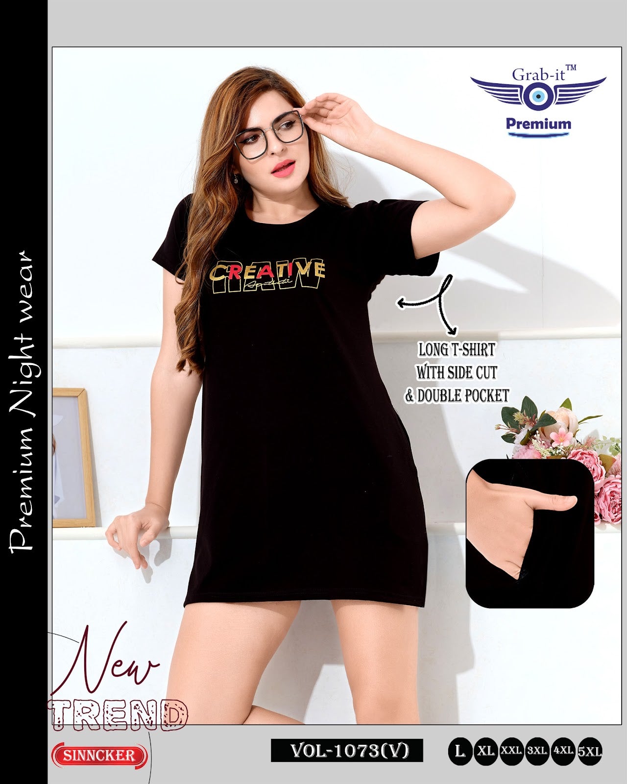 Vol 1073 V Grab It Sinker Women Long Tshirt Wholesale Price