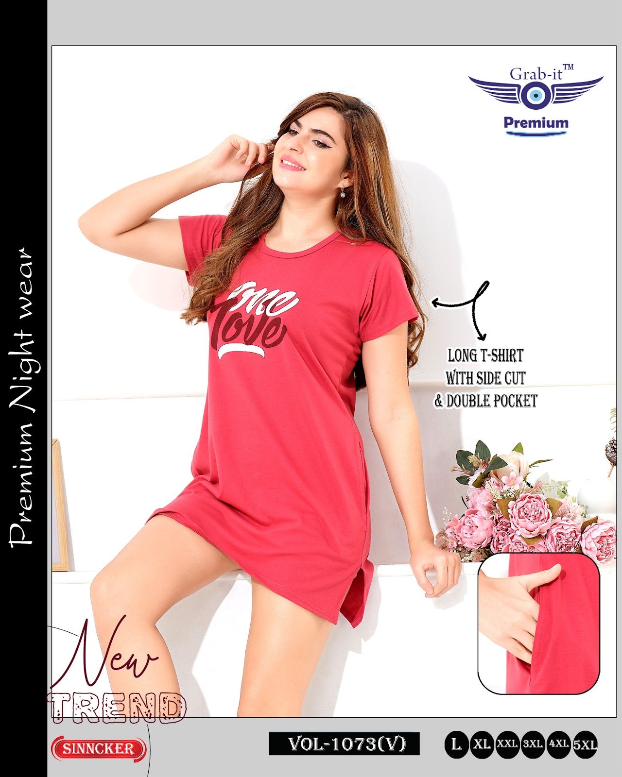 Vol 1073 V Grab It Sinker Women Long Tshirt Wholesale Price