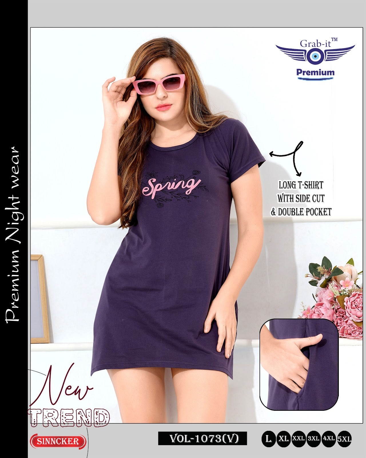 Vol 1073 V Grab It Sinker Women Long Tshirt Wholesale Price