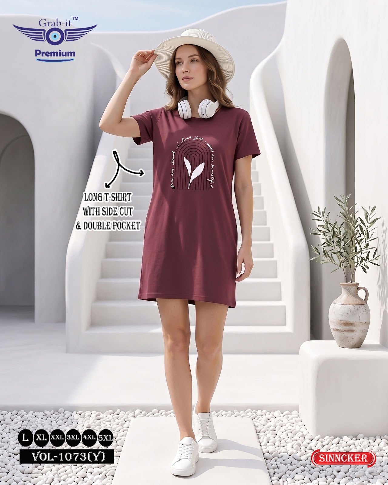 Vol 1073 Y Grab It Sinker Women Long Tshirt Exporter Ahmedabad