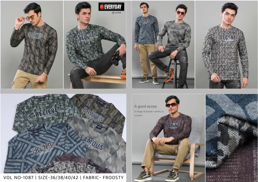Vol 1087 Everyday Aop Mens Tshirts Exporter India