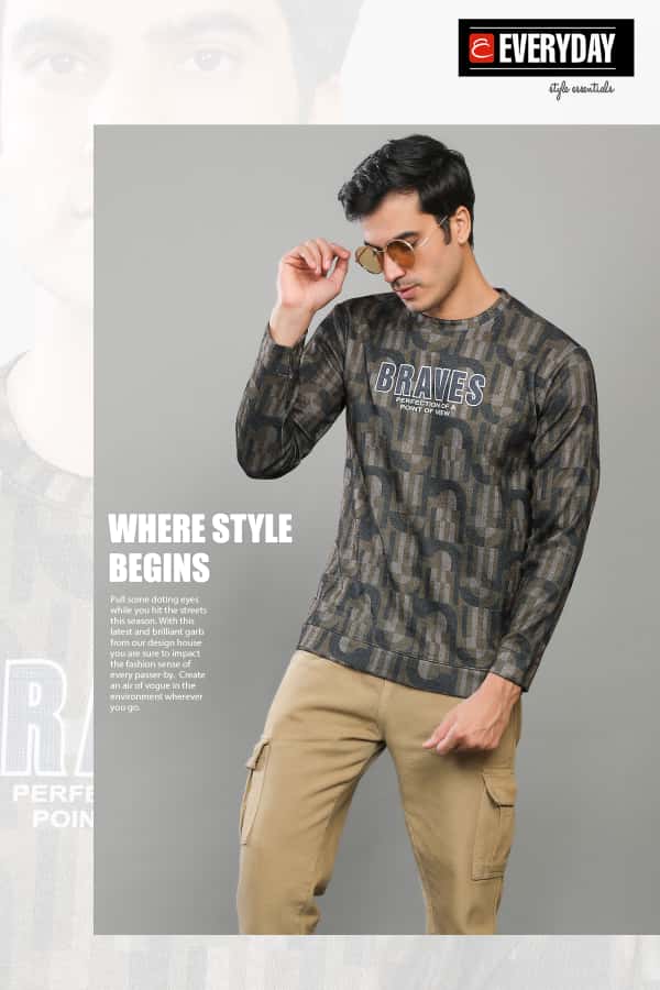 Vol 1087 Everyday Aop Mens Tshirts Exporter India