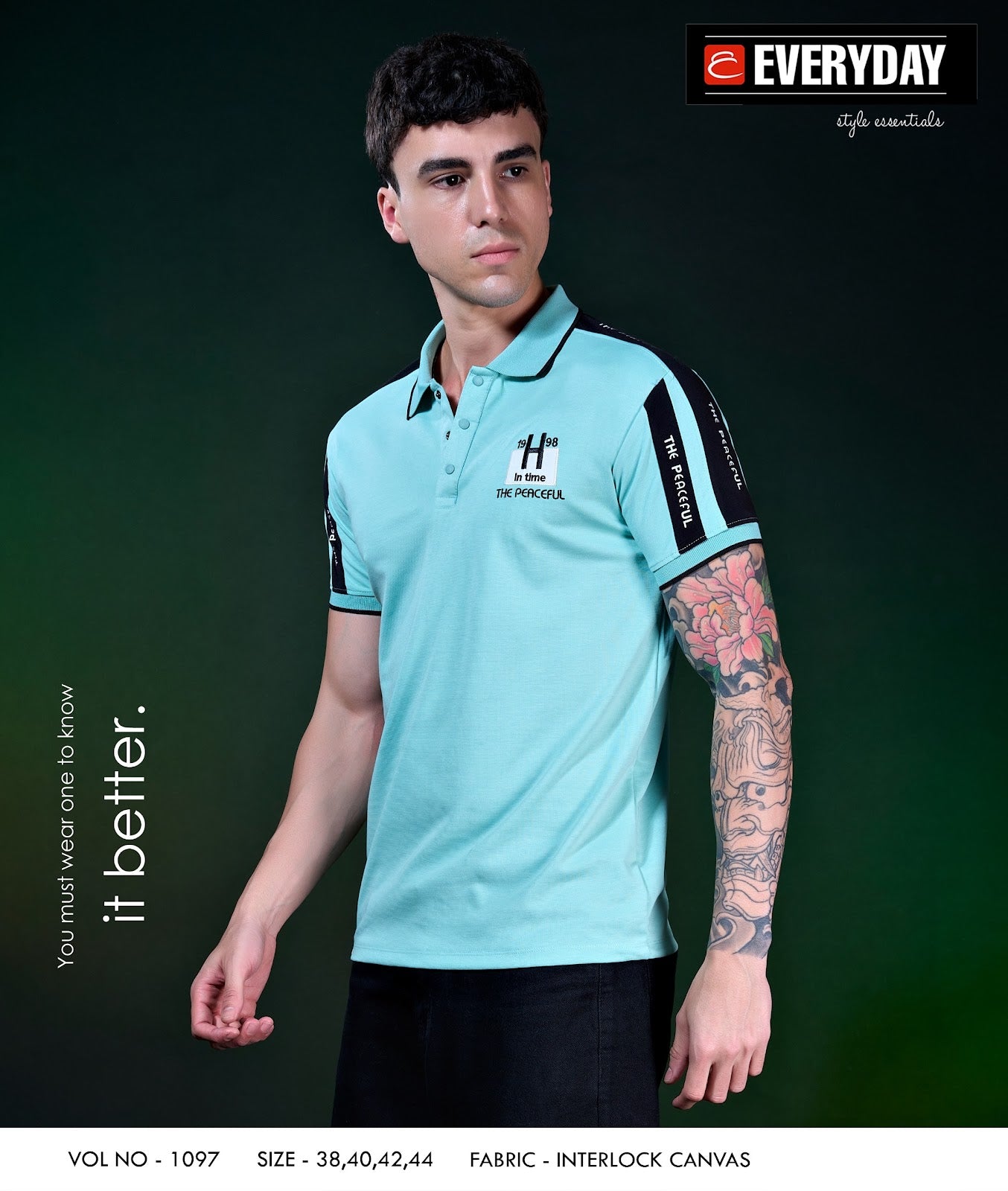 Vol 1097 Everyday Canvas Interlock Mens Tshirts Manufacturer Gujarat