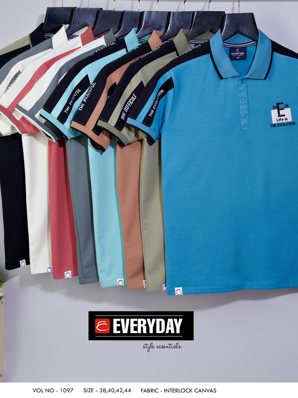 Vol 1097 Everyday Canvas Interlock Mens Tshirts Manufacturer Gujarat